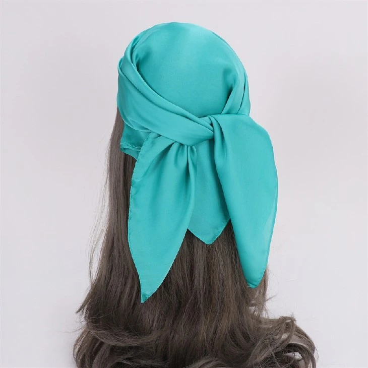 New Women's Solid Color Square European And American Scarf
